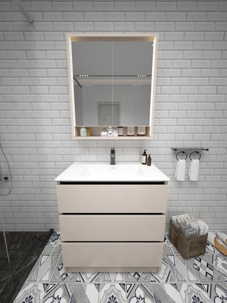 Colección Ballota - Mueble Serena - Color Gris Cachemira