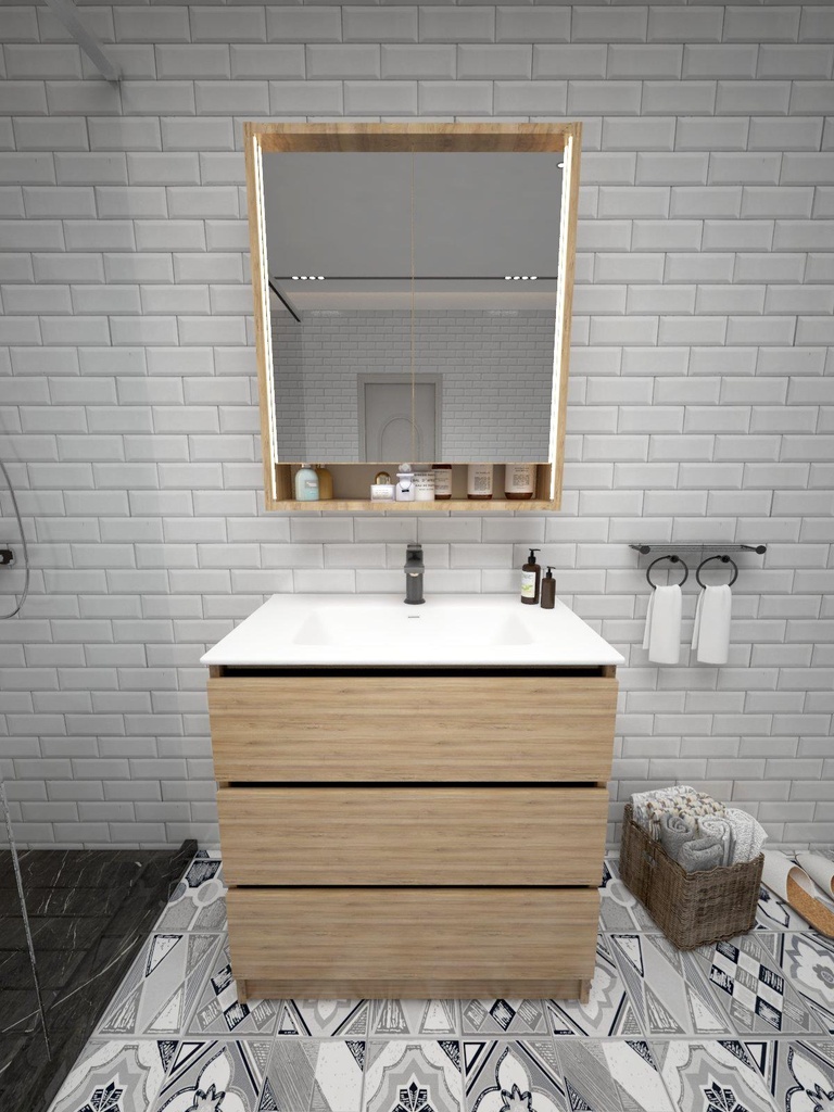 Colección Ballota - Mueble Serena - Color Nogal del Pacifico Natural